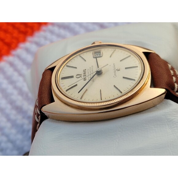Vintage Omega Constellation Automatic Watch Chronometer Rose Gold 168027 Cal.564 - Picture 8 of 10